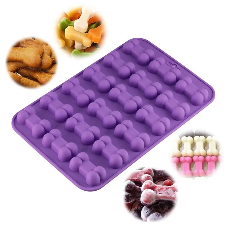 Puppy Dog Paw and Bone Ice Trays Treat Molds