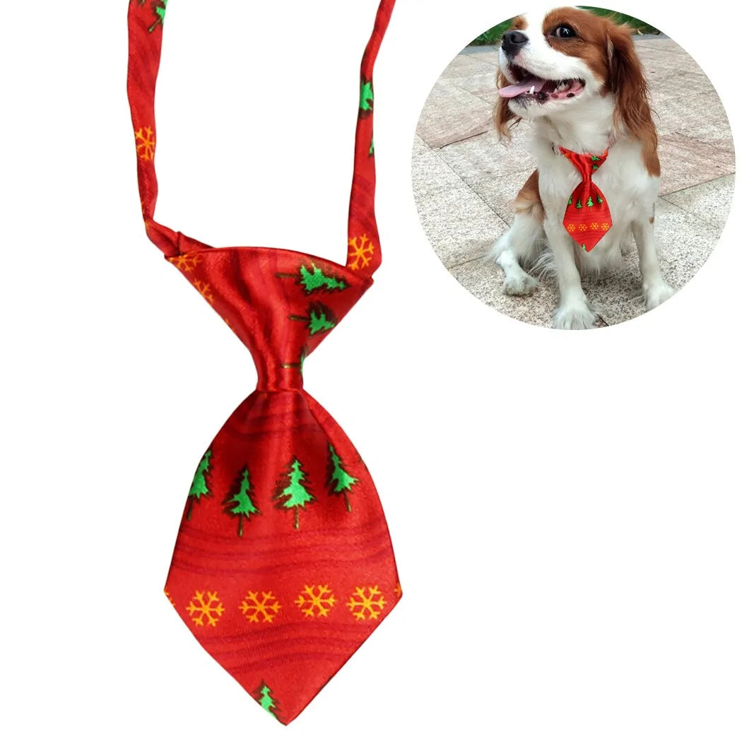 Christmas Dog Necktie